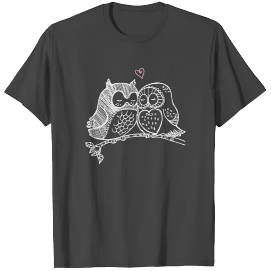 Valentines Heart Owl - Men Women Boys Girls Gift T Shirts
