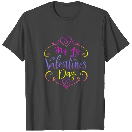 Valentine's Sublimation My 1st Valentines Day T Shirts