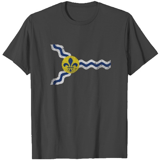 Vintage Grunge Flag of St Louis Missouri T Shirts