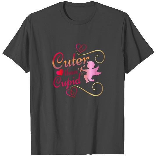 Valentine's Sublimation Cuter Than Cupid T Shirts