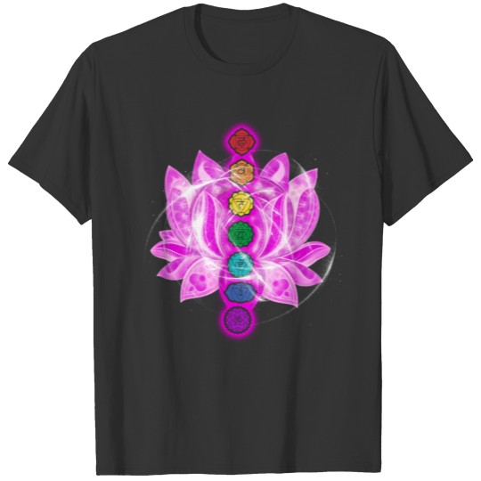Lotus T Shirts in Pink Namaste Chakra