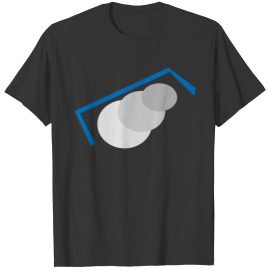 Blue curve T-shirt