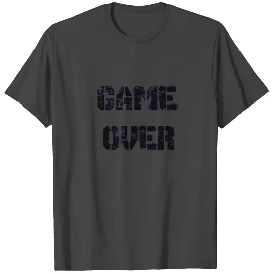 men's T Shirts game over