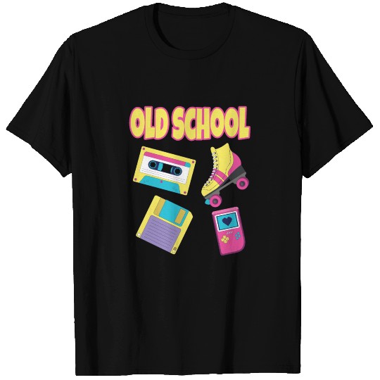 Old School Retro Design T Shirts