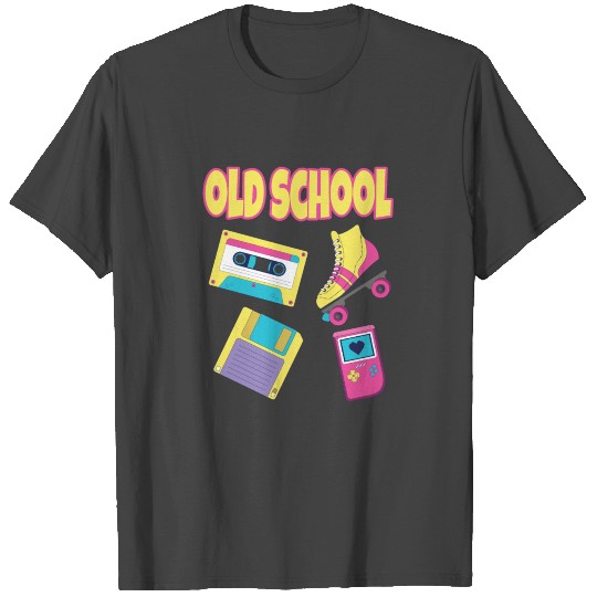 Old School Retro Design T Shirts
