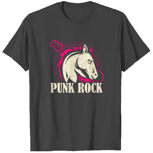 Punk Rock Music Unicorn Girl Metal Rocker Gift T Shirts