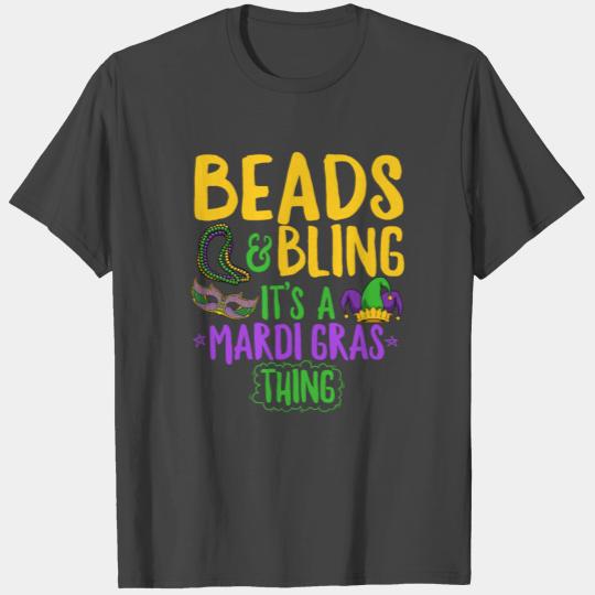 Beads and Bling It's a Mardi Gras Thing Nola New T Shirts