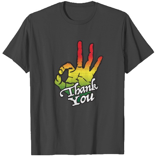 Jamaica Thank You Hand Sign Perfect T Shirts