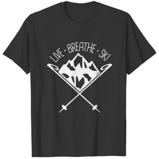Skiing Wintersport Ski Gift Idea snow Wintersport T-shirt