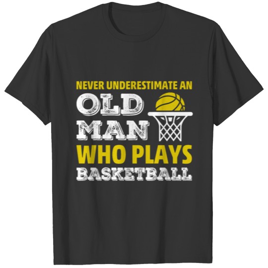 old man play basketball T-shirt