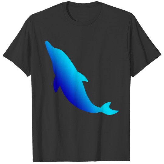Blue dolphin cute design. Marine animal. T Shirts