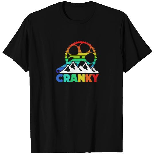 Cranky Bicycle Crank Mountains clear T Shirts
