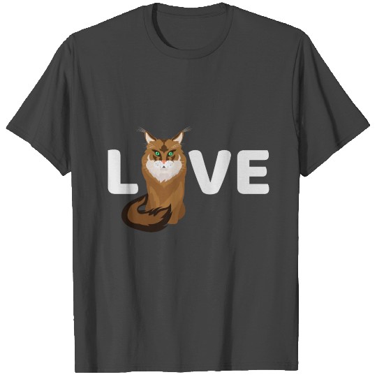Cat Love Maine Coon Cat Lover Gift Idea T Shirts