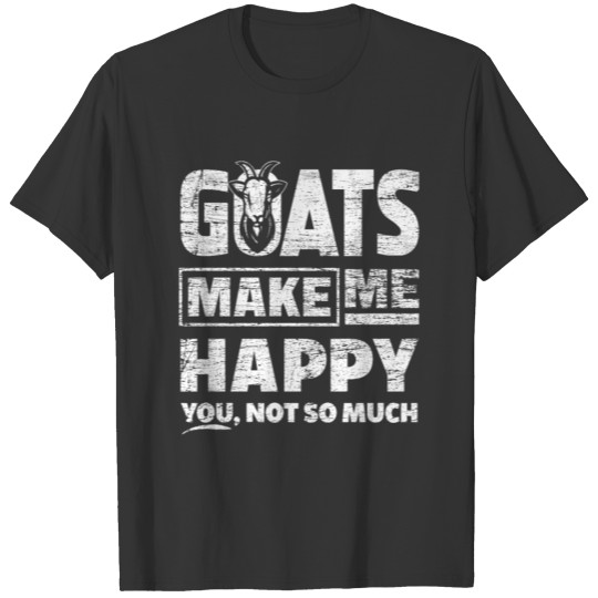 Goat Happy T Shirts