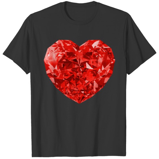 Crystal Heart T Shirts