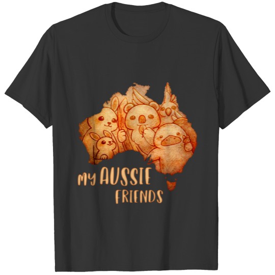 My Aussie Friends, Koala, Kangaroo, Platypus, T-shirt