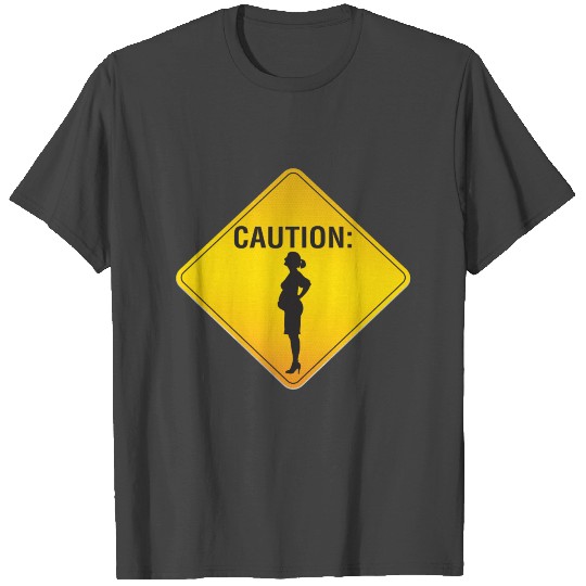 Pregnant Maternity Pregnancy Parenting Road signs T Shirts