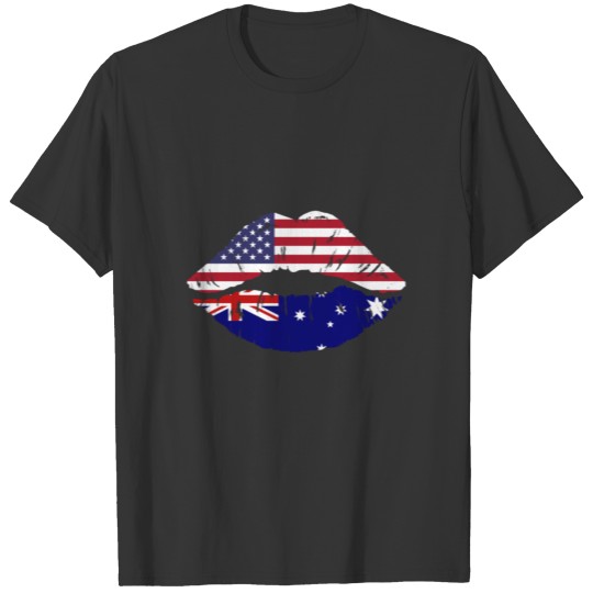 USA Australian Kiss T Shirts