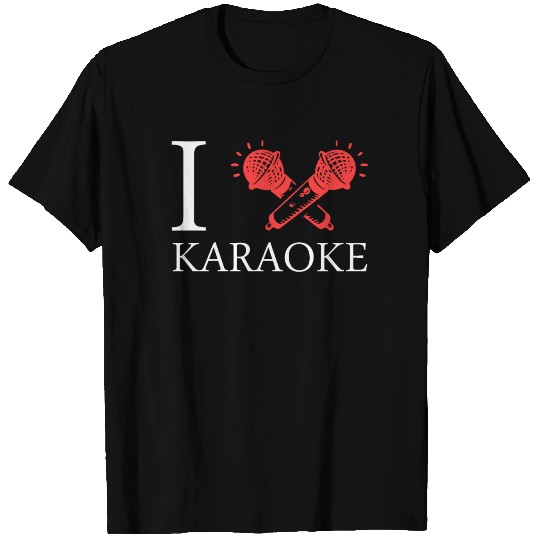 Karaoke gift singer singing microphone funny T Shirts