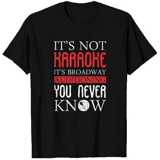 Karaoke microphone funny singer singing gift T Shirts