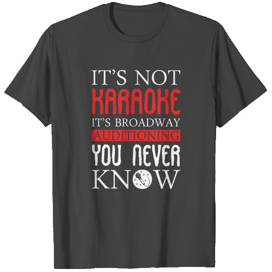 Karaoke microphone funny singer singing gift T Shirts
