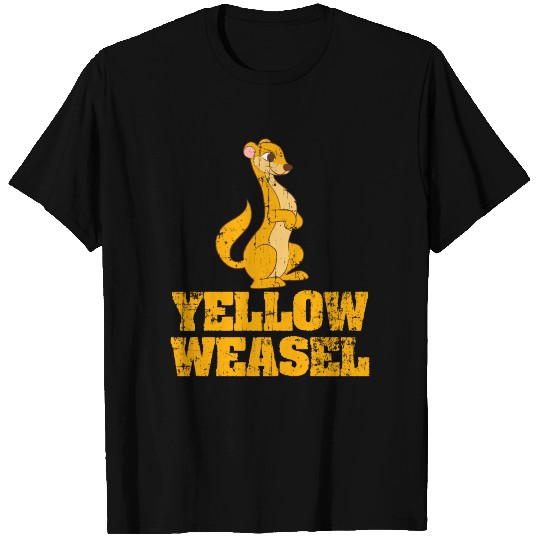 "Yellow Weasel" T Shirts Design Dangerous To Humans