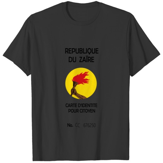 Congo Carte d'Identité T-shirt