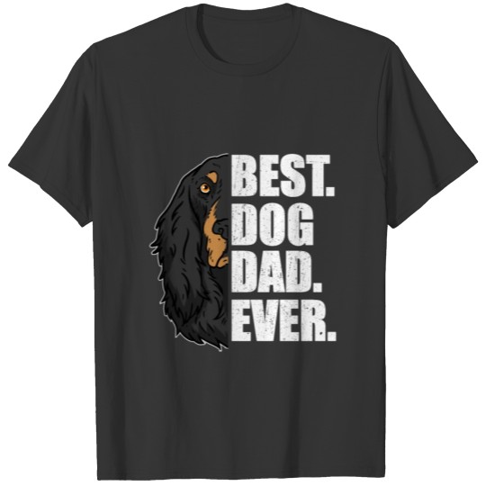 Best Dog Dad Ever Gordon Setter Dog Lover Pet Gift T-shirt