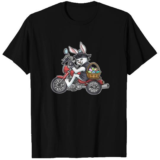 Braap Gifts Men Biker Easter Bunny Motorcycle T Shirts