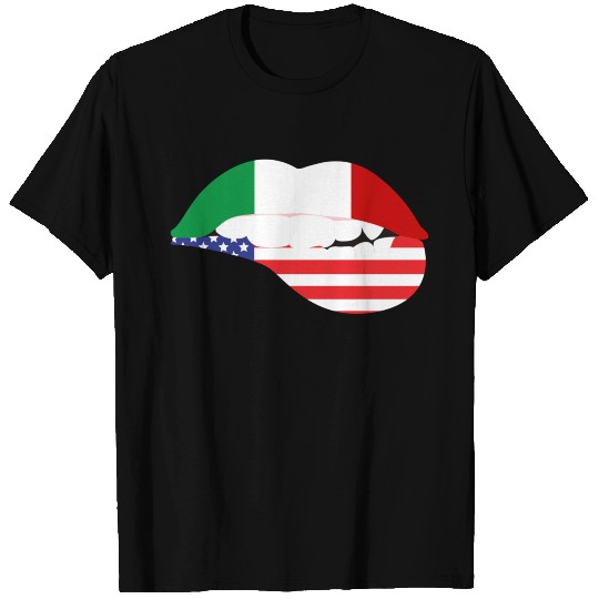 Italian American Sexy Lip Bite T Shirts