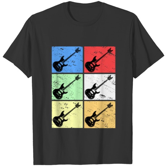 Guitar Vintage Retro Gift T-shirt