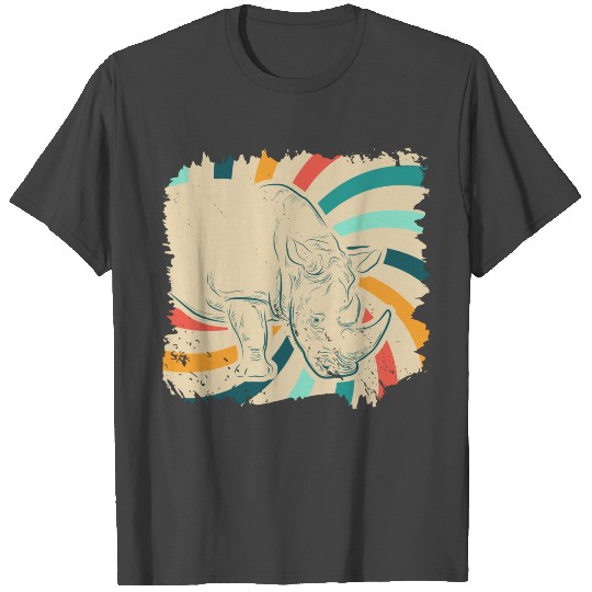 Rhinoceros safari rhino africa animal zoo gift T Shirts