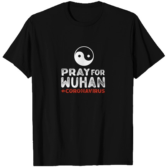 Corona Virus gift Pray for Wuhan Ying Yang Gift T Shirts