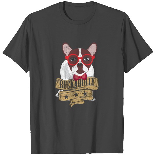 French Bulldog Rockabilly T Shirts
