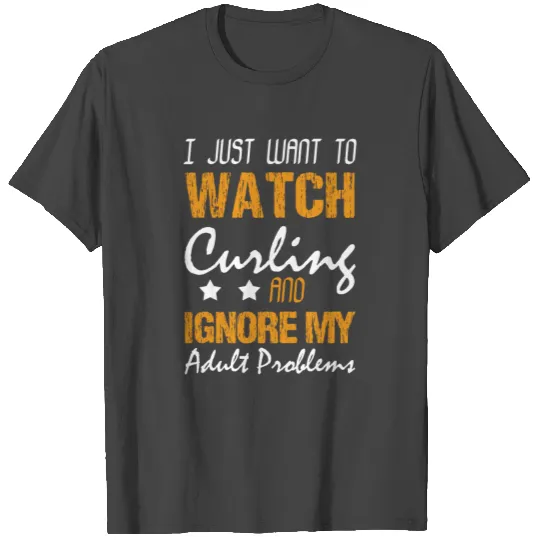 curling idea sports gift winter curling T Shirts