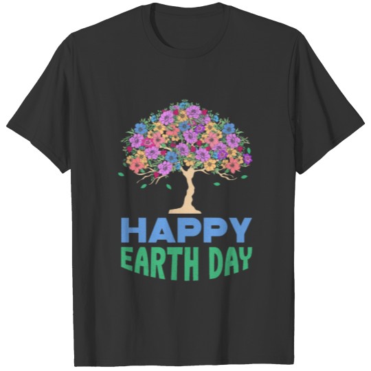 World Earth Day Flower Tree Save The Forest Nature T Shirts