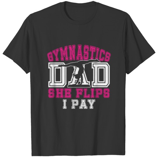 Gymnastics Dad Cool Gymnast Athletic Sports Gift T Shirts