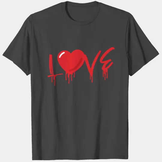 Valentine's Day Love Heart Couple Gift Date Crush T Shirts
