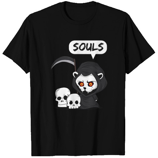 Cat Souls evil dead funny T Shirts