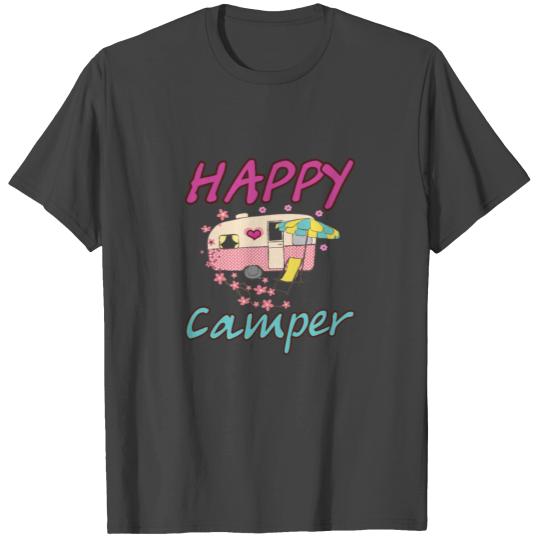 Happy Camper Camping Lover Couple Camp Vacation T Shirts