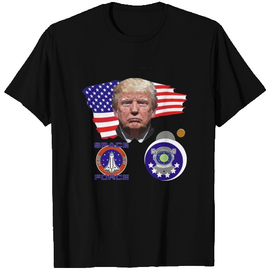 Trump Space Force Polygon T Shirts