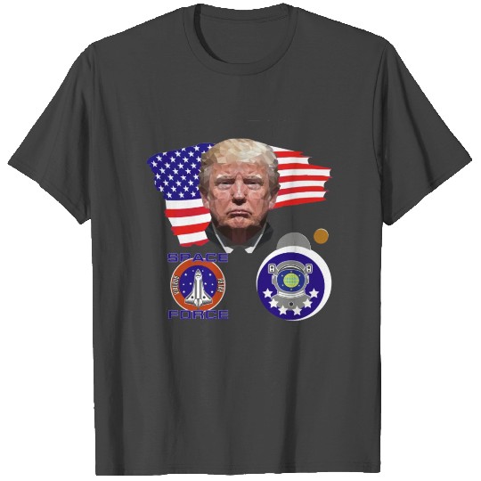 Trump Space Force Polygon T Shirts