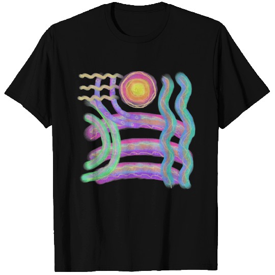Colorful Abstract Wearable Art T Shirts