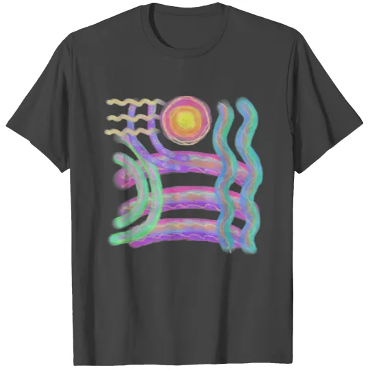 Colorful Abstract Wearable Art T Shirts