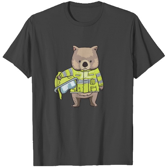 Wombat Wombats Firefighter Australia Hero Gift T Shirts