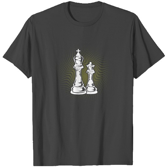 chess pieces king queen checkers chess piece T Shirts