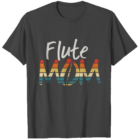 Flute - Funny Retro Marching Band Mom T Shirts