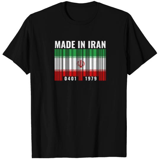 Iran Heritage Iranian Roots Barcode T Shirts
