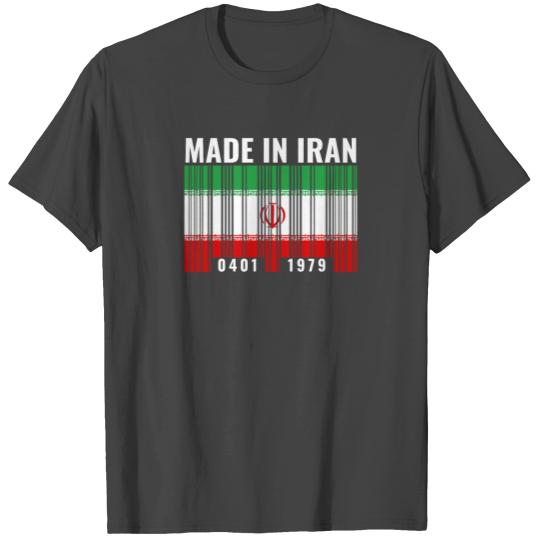 Iran Heritage Iranian Roots Barcode T Shirts