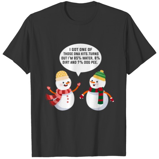 Snowmen snowman funny cartoon for winter T-shirt